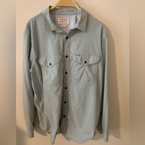 Filson Twin Lakes Sport Shirt, Light Green, XL